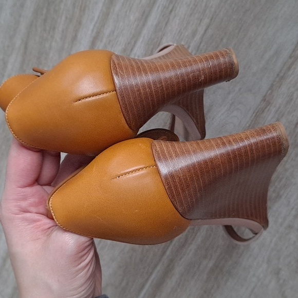 Chloe velcro ankle strap wedge sandals - Picture 5 of 16